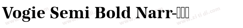 Vogie Semi Bold Narr字体转换